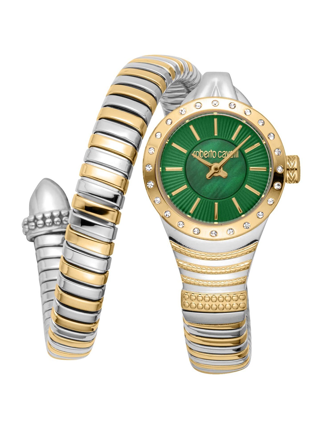 Roberto Cavalli Women Embellished Dial & Stainless Steel Bracelet Style Straps Analogue Automatic Watch, Multi
Roberto Cavalli Women Embellished Dial & Stainless Steel Bracelet Style Straps Analogue Automatic Watch, Multi