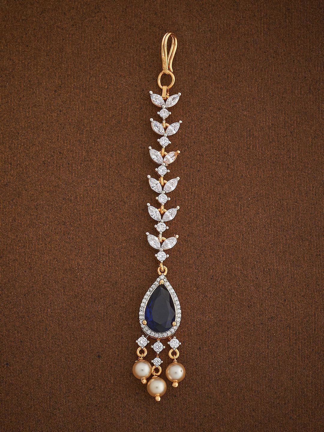 Kushal's Fashion Jewellery Gold-Plated Zircon Studded Beaded Maang Tikka Head Jewellery
Kushal's Fashion Jewellery Gold-Plated Zircon Studded Beaded Maang Tikka Head Jewellery