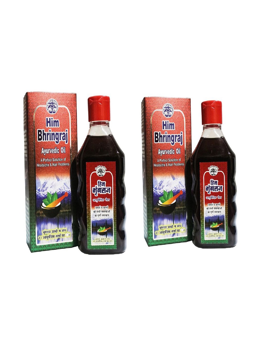 Bhimseni Karyalay Set Of 2 Him Bhringraj Ayurvedic Hair Oil For Hair Growth - 200 ml Each, Red
Bhimseni Karyalay Set Of 2 Him Bhringraj Ayurvedic Hair Oil For Hair Growth - 200 ml Each, Red