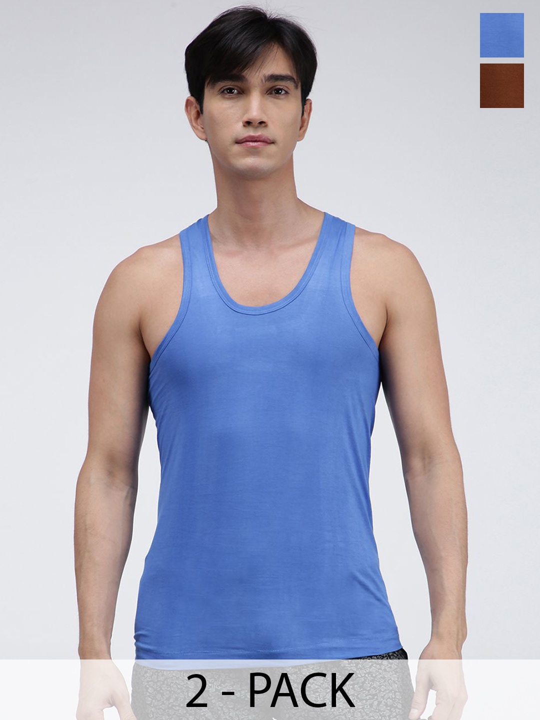 AMUL COMFY Pack Of 2 Pure Cotton Undershirt Innerwear Vests AC-CVESTRN-MULTI-3XL-2PC, Blue
AMUL COMFY Pack Of 2 Pure Cotton Undershirt Innerwear Vests AC-CVESTRN-MULTI-3XL-2PC, Blue