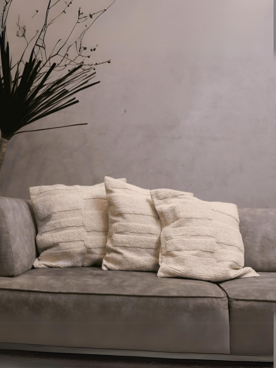 LUSHLYF Off White 3 Pieces Geometric Textured Cotton Tufted Square Cushion Covers
LUSHLYF Off White 3 Pieces Geometric Textured Cotton Tufted Square Cushion Covers