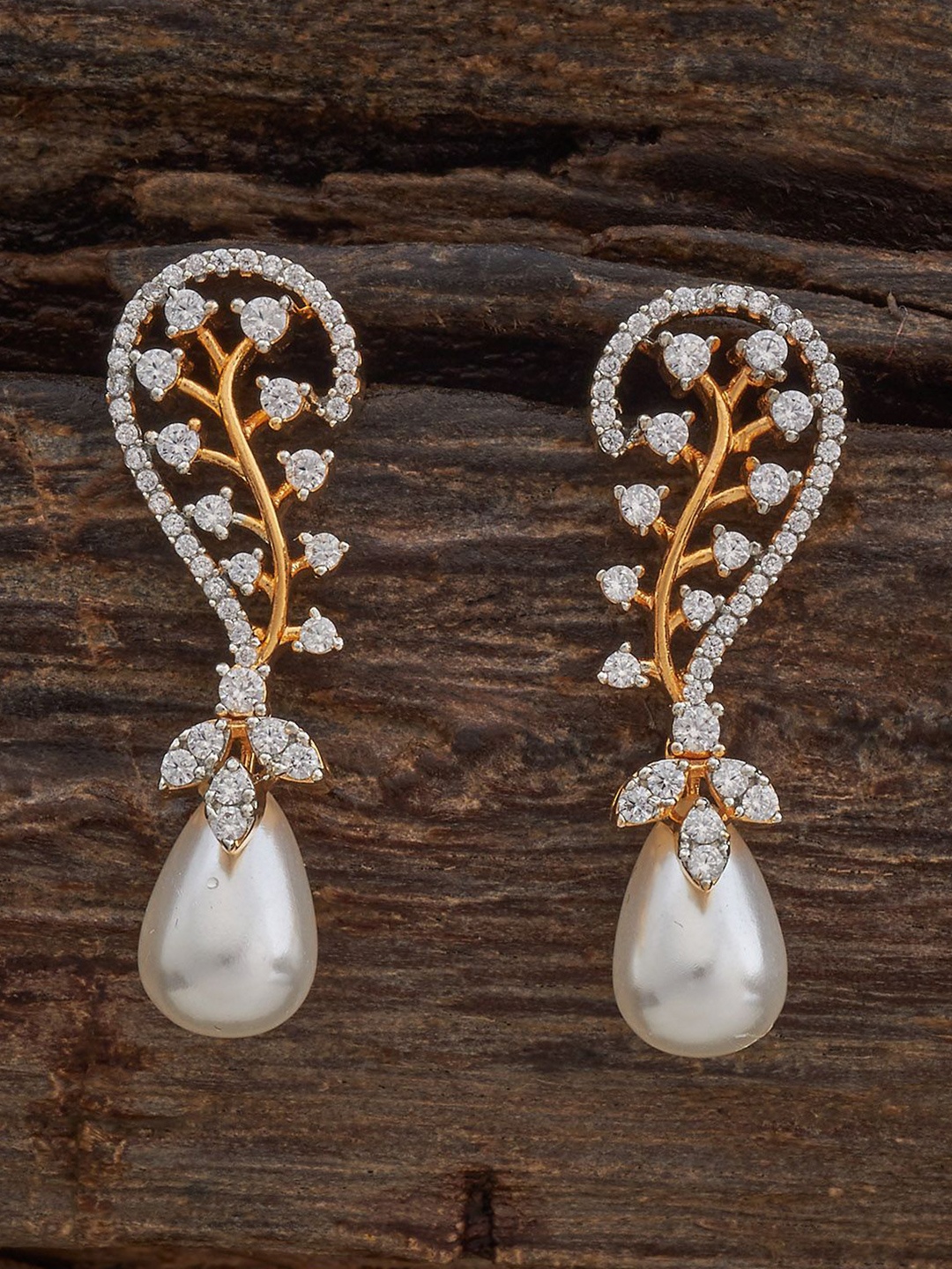 Kushal's Fashion Jewellery Rhodium Gold-Plated Zircon Studded Classic Drop Earrings, White
Kushal's Fashion Jewellery Rhodium Gold-Plated Zircon Studded Classic Drop Earrings, White