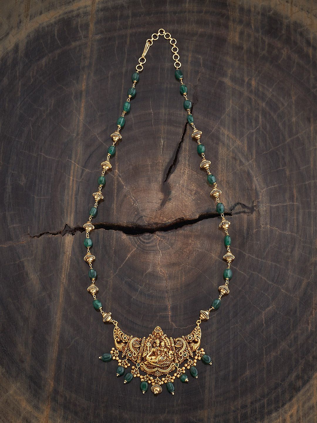 Kushal's Fashion Jewellery Gold-Plated Artificial Stones and Beads Antique Necklace
Kushal's Fashion Jewellery Gold-Plated Artificial Stones and Beads Antique Necklace