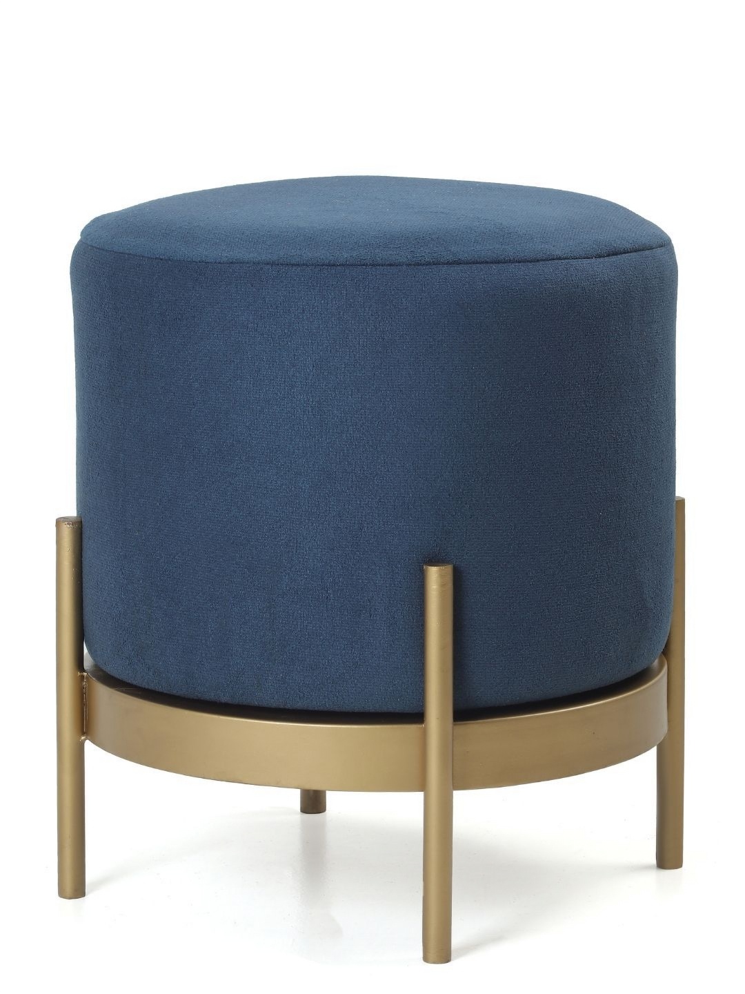 Blck Homes Blue & Gold Toned Cotton Cylindrical Without Storage Austin Pouffe Ottoman
Blck Homes Blue & Gold Toned Cotton Cylindrical Without Storage Austin Pouffe Ottoman