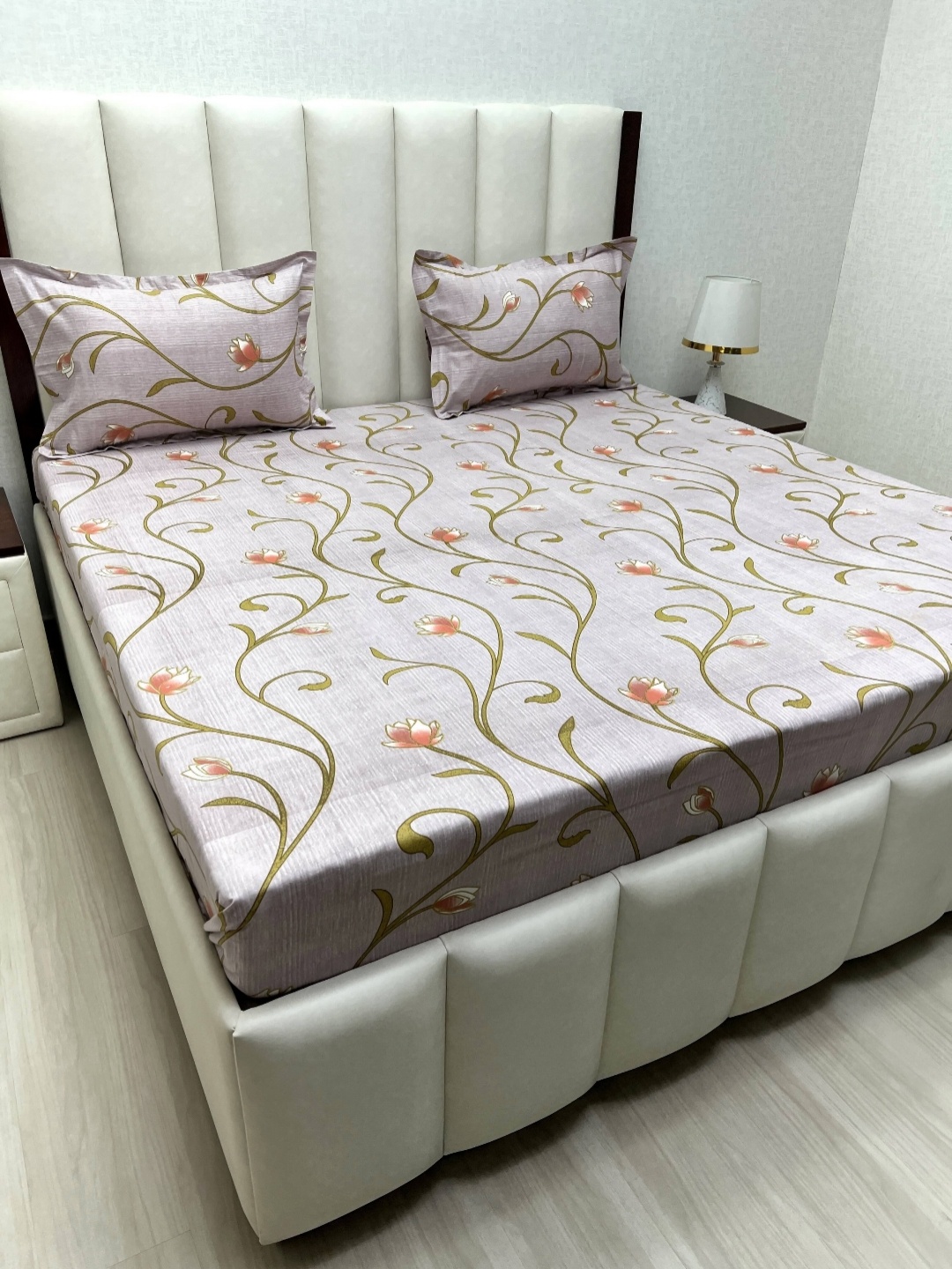 Pure Decor Velar Purple & Brown Printed Cotton 230 TC King Bedsheet Set 2.74 m x 3.04 m
Pure Decor Velar Purple & Brown Printed Cotton 230 TC King Bedsheet Set 2.74 m x 3.04 m