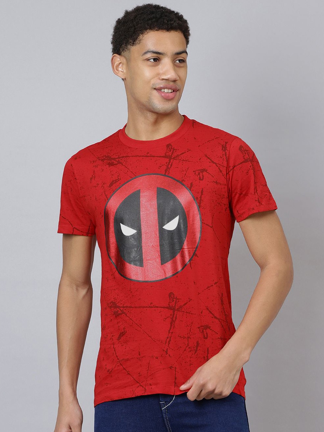 Free Authority Men Deadpool Graphic Printed Round Neck Regular Fit Cotton T-shirt, Red
Free Authority Men Deadpool Graphic Printed Round Neck Regular Fit Cotton T-shirt, Red