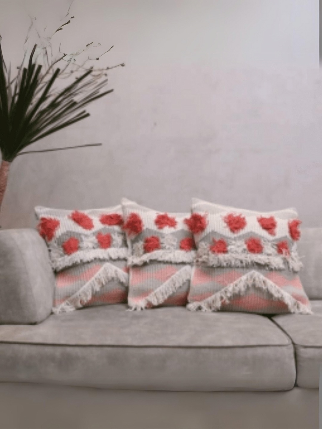 LUSHLYF Tufted Off White 3 Pieces Boho Abstract Textured Cotton Square Cushion Covers
LUSHLYF Tufted Off White 3 Pieces Boho Abstract Textured Cotton Square Cushion Covers