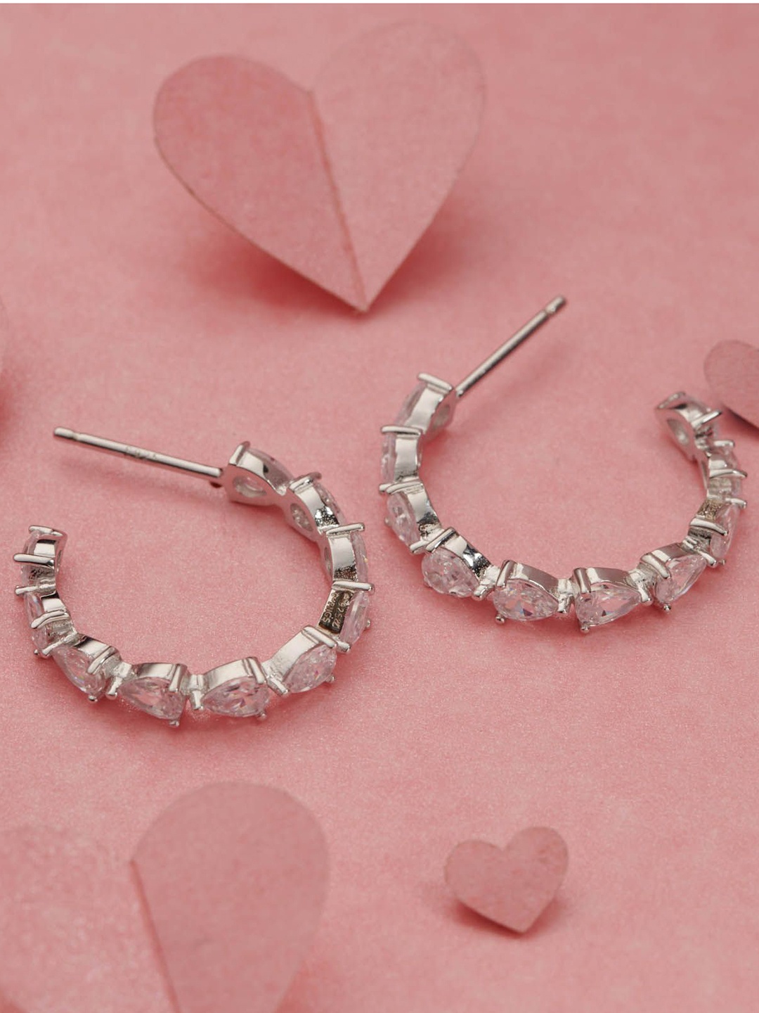 Gargi by P. N. Gadgil & Sons 92.5 Sterling Silver Artificial Stones Contemporary Studs
Gargi by P. N. Gadgil & Sons 92.5 Sterling Silver Artificial Stones Contemporary Studs