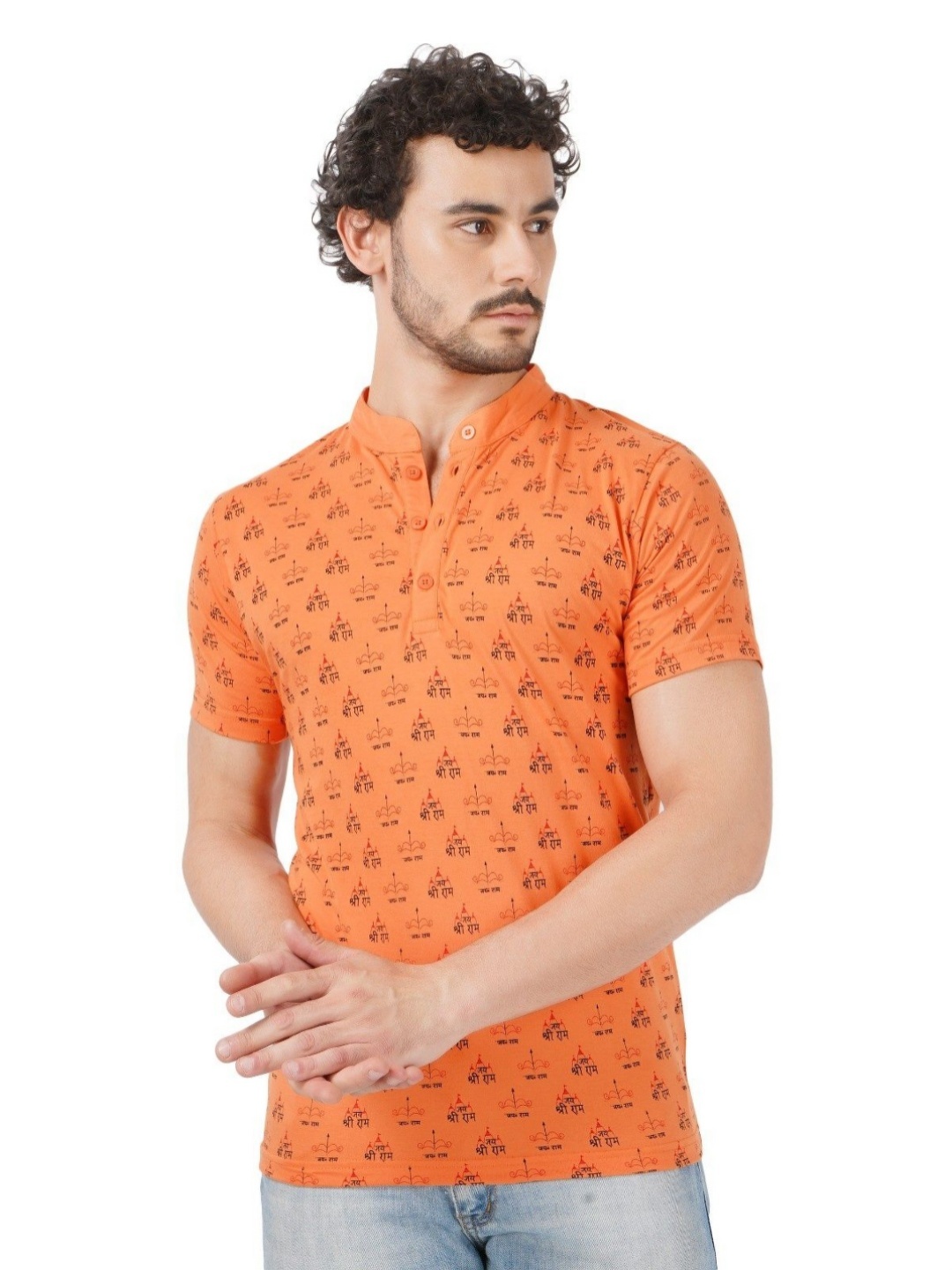 BLUEFICUS Men Bio Finish Typography Printed Mandarin Collar Cotton Slim Fit T-shirt, Orange
BLUEFICUS Men Bio Finish Typography Printed Mandarin Collar Cotton Slim Fit T-shirt, Orange
