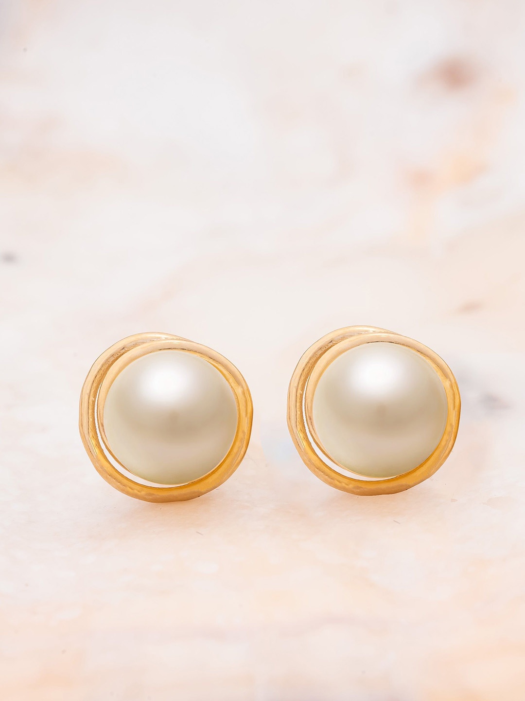 Nipura 925 Sterling Silver Gold-Plated Pearls Beaded Contemporary Shaped Studs
Nipura 925 Sterling Silver Gold-Plated Pearls Beaded Contemporary Shaped Studs