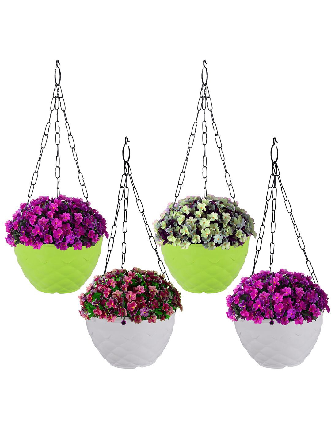 Kuber Industries White & Green 4 Pieces Textured Durable Hanging Planters
Kuber Industries White & Green 4 Pieces Textured Durable Hanging Planters