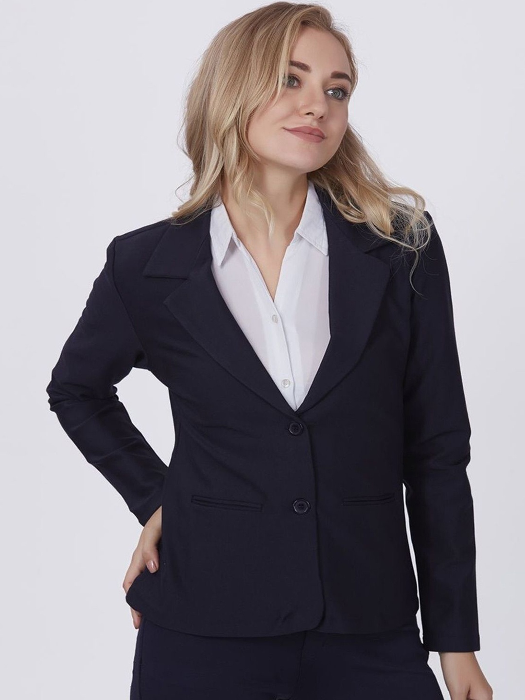 Shiv traders collection Notched Lapel Cotton Single-Breasted Formal Blazer, Navy blue
Shiv traders collection Notched Lapel Cotton Single-Breasted Formal Blazer, Navy blue