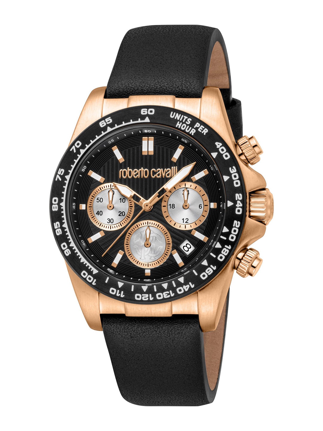 Roberto Cavalli Men Dial & Leather Straps Analogue Automatic Watch RC5G135L0045, Black
Roberto Cavalli Men Dial & Leather Straps Analogue Automatic Watch RC5G135L0045, Black