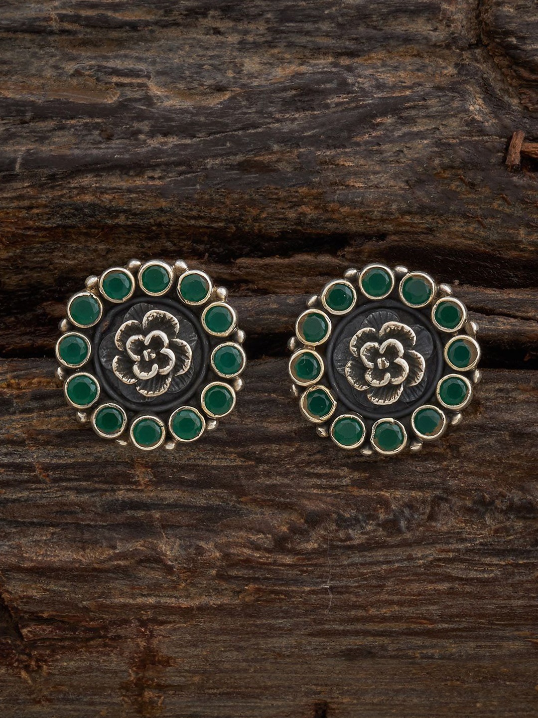 Kushal's Fashion Jewellery 92.5 Sterling Silver Contemporary Silver-Plated Studs Earrings, Green
Kushal's Fashion Jewellery 92.5 Sterling Silver Contemporary Silver-Plated Studs Earrings, Green
