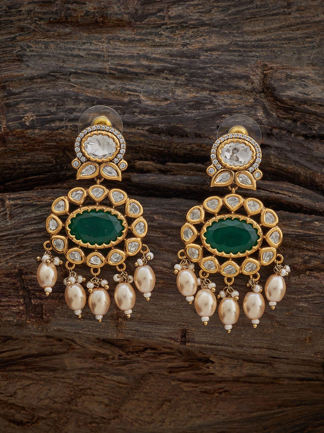 Kushal's Fashion Jewellery Victorian-Plated Contemporary Kundan Drop Earrings, White
Kushal's Fashion Jewellery Victorian-Plated Contemporary Kundan Drop Earrings, White