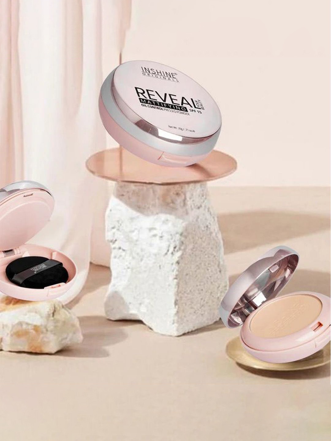 Inshine Originals Reveal Mattifying Oil Control Pressed Powder - 22g - Natural Buff 802, Beige
Inshine Originals Reveal Mattifying Oil Control Pressed Powder - 22g - Natural Buff 802, Beige
