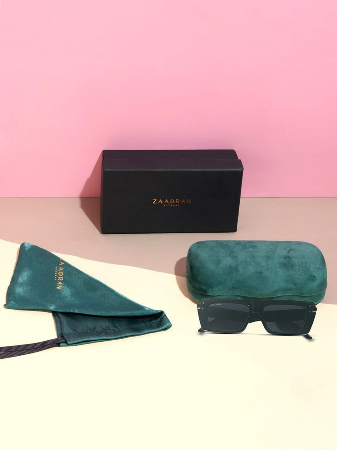 ZAADRAN Unisex Rectangle Sunglasses with Polarised and UV Protected Lens, Black
ZAADRAN Unisex Rectangle Sunglasses with Polarised and UV Protected Lens, Black