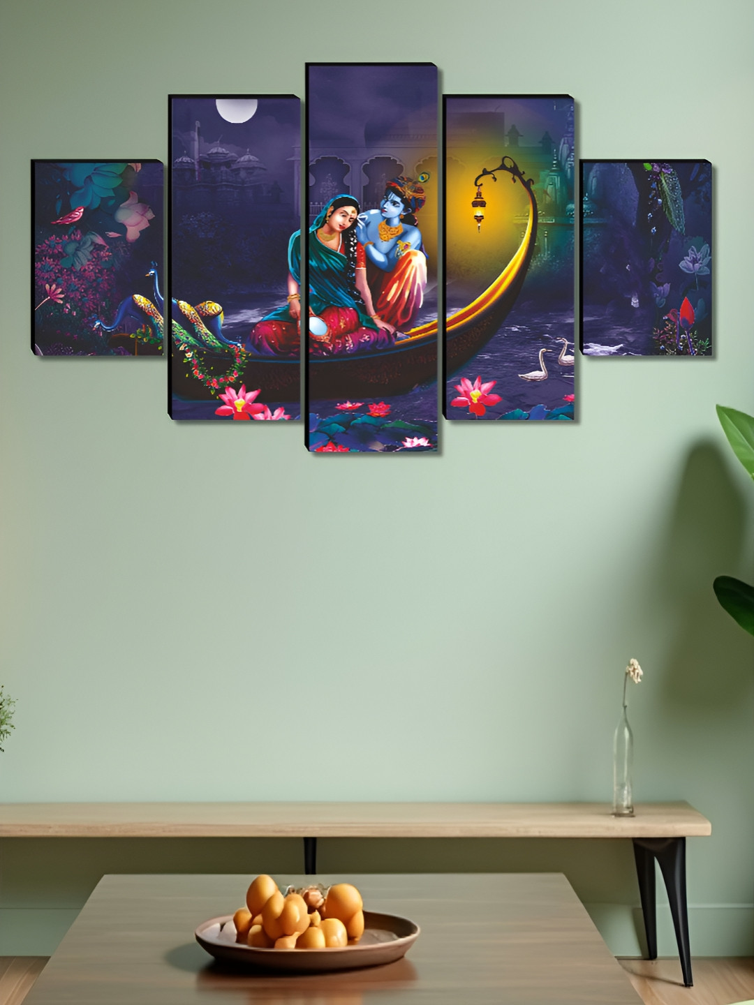 Aura Blue & Red 5 Piece Wood Religious Wall Paintings
Aura Blue & Red 5 Piece Wood Religious Wall Paintings