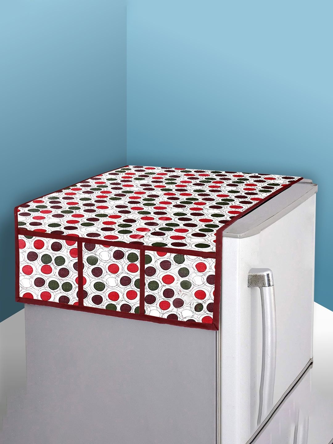 Kuber Industries White & Red Dot Print Fridge Top Cover With 6 Pockets Appliance covers
Kuber Industries White & Red Dot Print Fridge Top Cover With 6 Pockets Appliance covers