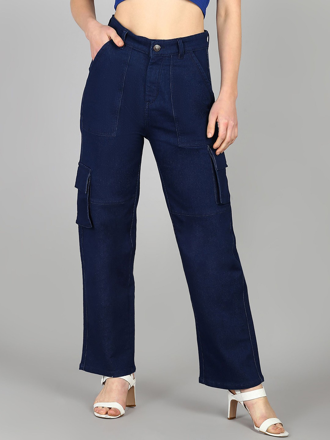 DressBerry Women Comfort Straight Fit High-Rise Light Fade Acid Wash Stretchable Jeans, Navy blue
DressBerry Women Comfort Straight Fit High-Rise Light Fade Acid Wash Stretchable Jeans, Navy blue