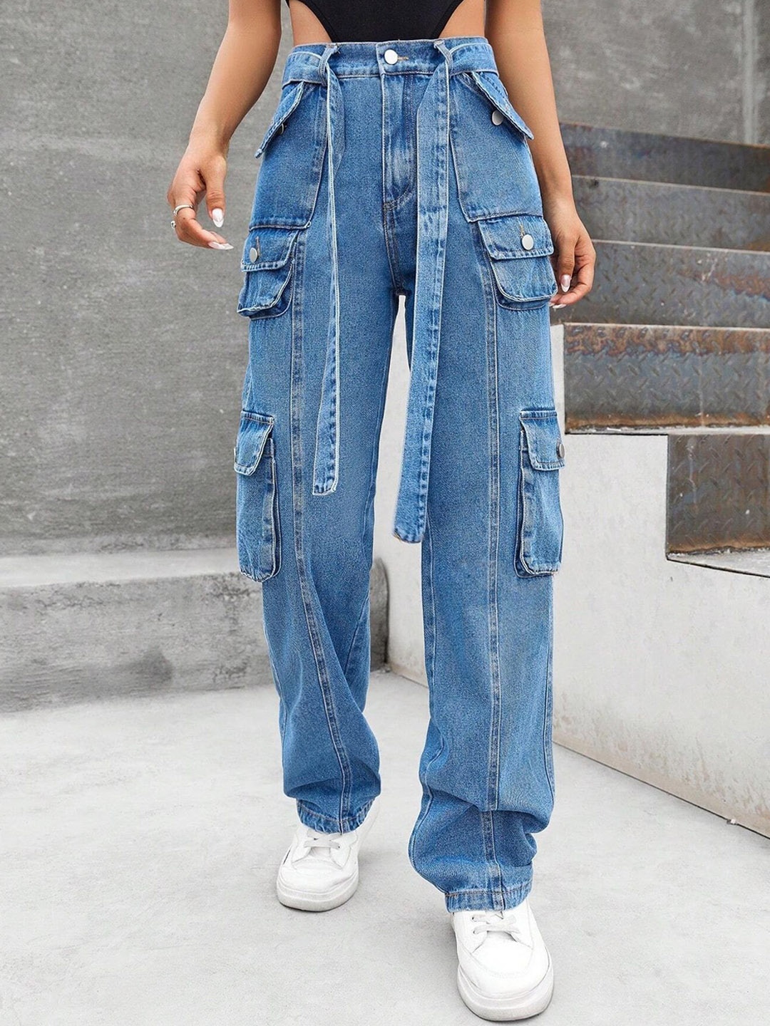 DressBerry Women Comfort Wide Leg High-Rise Light Fade Acid Wash Stretchable Jeans, Blue
DressBerry Women Comfort Wide Leg High-Rise Light Fade Acid Wash Stretchable Jeans, Blue