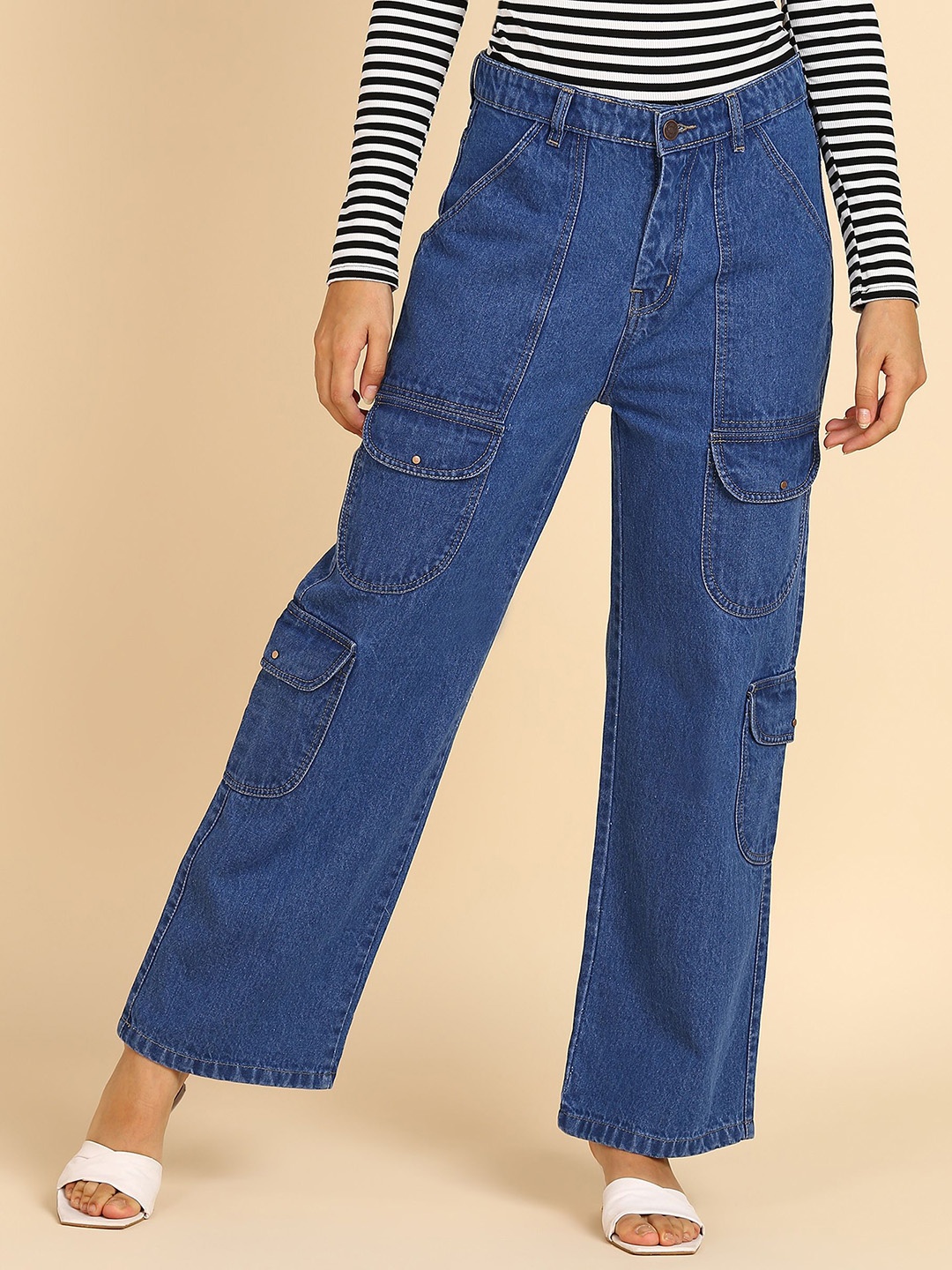 DressBerry Women Comfort Straight Fit High-Rise Light Fade Acid Wash Stretchable Jeans, Blue
DressBerry Women Comfort Straight Fit High-Rise Light Fade Acid Wash Stretchable Jeans, Blue