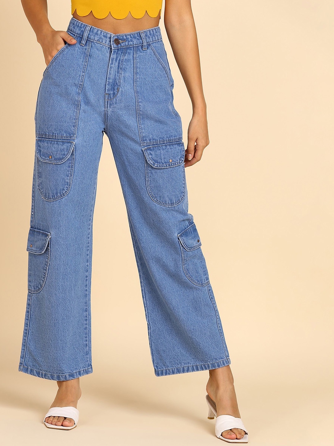 DressBerry Women Comfort Straight Fit High-Rise Light Fade Acid Wash Stretchable Jeans, Blue
DressBerry Women Comfort Straight Fit High-Rise Light Fade Acid Wash Stretchable Jeans, Blue