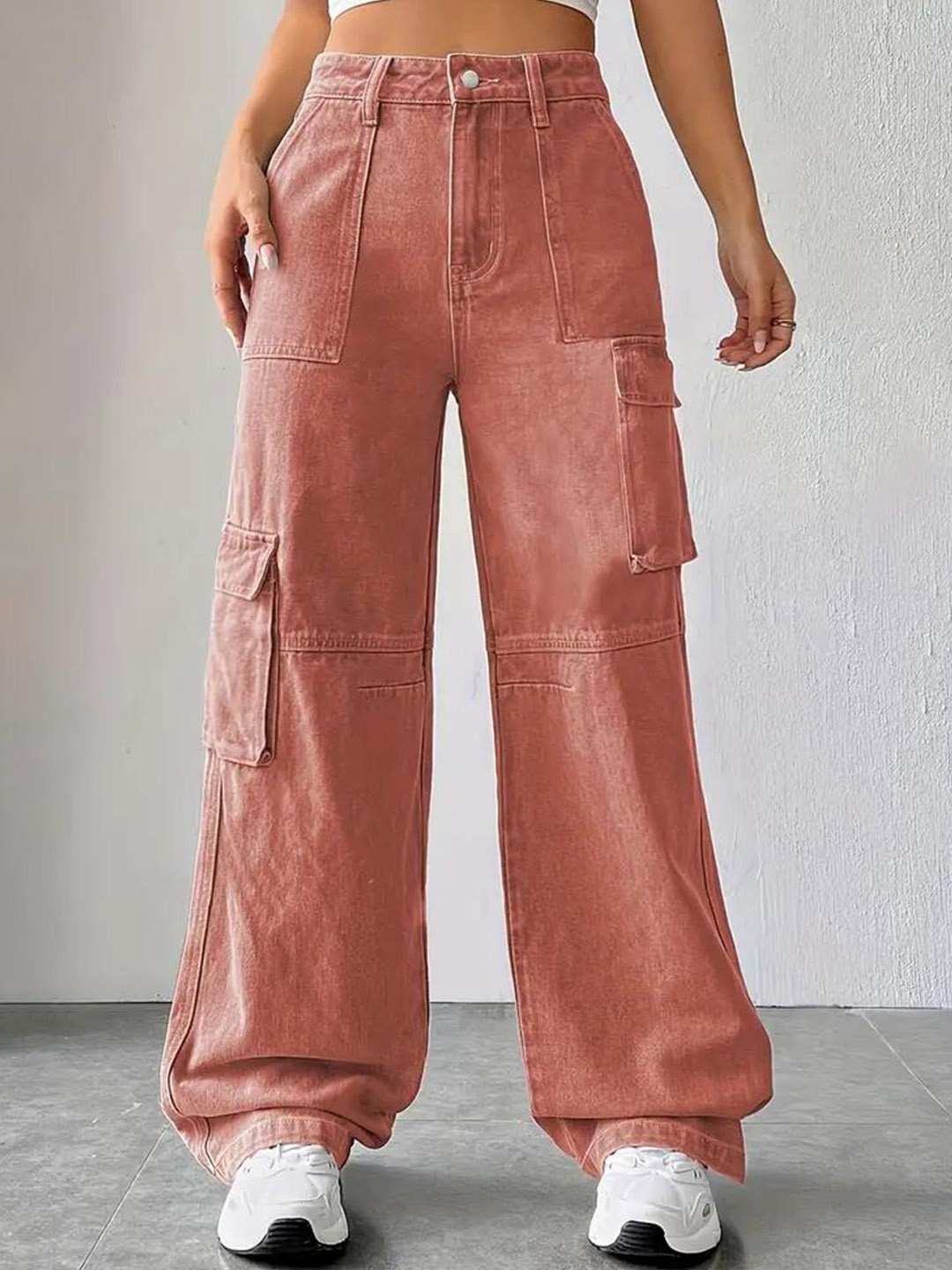 DressBerry Women Comfort Wide Leg High-Rise Light Fade Acid Wash Stretchable Jeans, Orange
DressBerry Women Comfort Wide Leg High-Rise Light Fade Acid Wash Stretchable Jeans, Orange