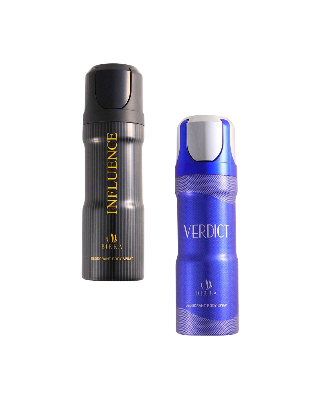 BIRRA Set Of 2 Influence & Verdict Deodorant Body Spray - 200ml Each, Transparent
BIRRA Set Of 2 Influence & Verdict Deodorant Body Spray - 200ml Each, Transparent