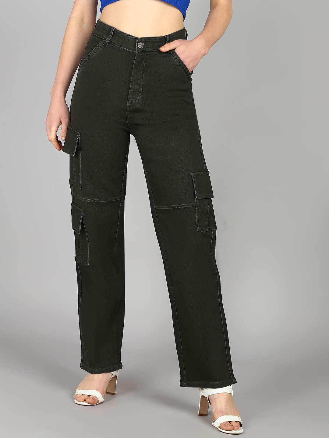 DressBerry Women Comfort Straight Fit High-Rise Light Fade Acid Wash Stretchable Jeans, Charcoal
DressBerry Women Comfort Straight Fit High-Rise Light Fade Acid Wash Stretchable Jeans, Charcoal