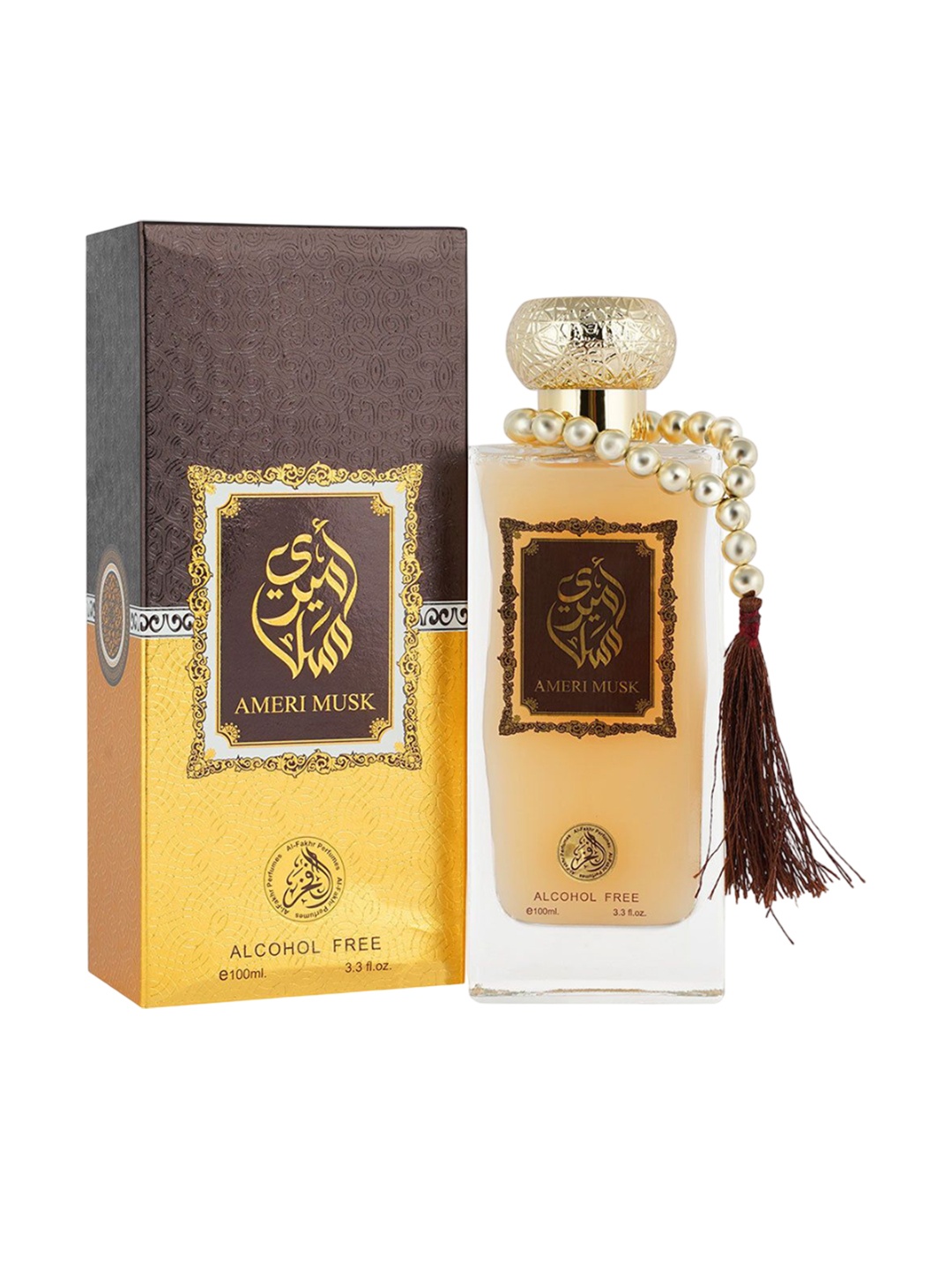 Al Fakhr Perfumes Ameri Musk Long Lasting & Alcohol Free Eau De Parfum - 100 ml, Yellow
Al Fakhr Perfumes Ameri Musk Long Lasting & Alcohol Free Eau De Parfum - 100 ml, Yellow