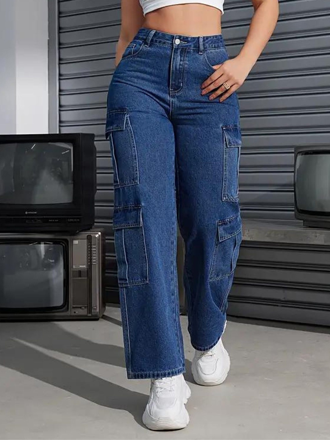 DressBerry Women Comfort Wide Leg High-Rise Light Fade Acid Wash Stretchable Jeans, Blue
DressBerry Women Comfort Wide Leg High-Rise Light Fade Acid Wash Stretchable Jeans, Blue