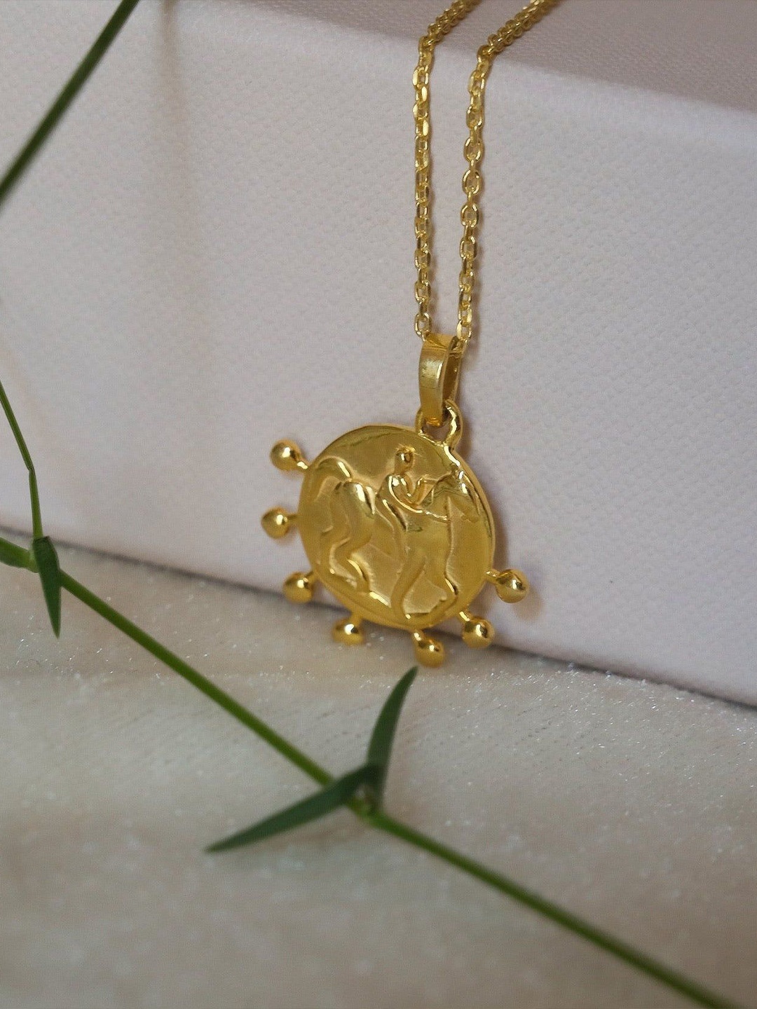 Anushka Jain Jewellery 925 Sterling Silver Power Medallion Pendants With Chains, Gold
Anushka Jain Jewellery 925 Sterling Silver Power Medallion Pendants With Chains, Gold