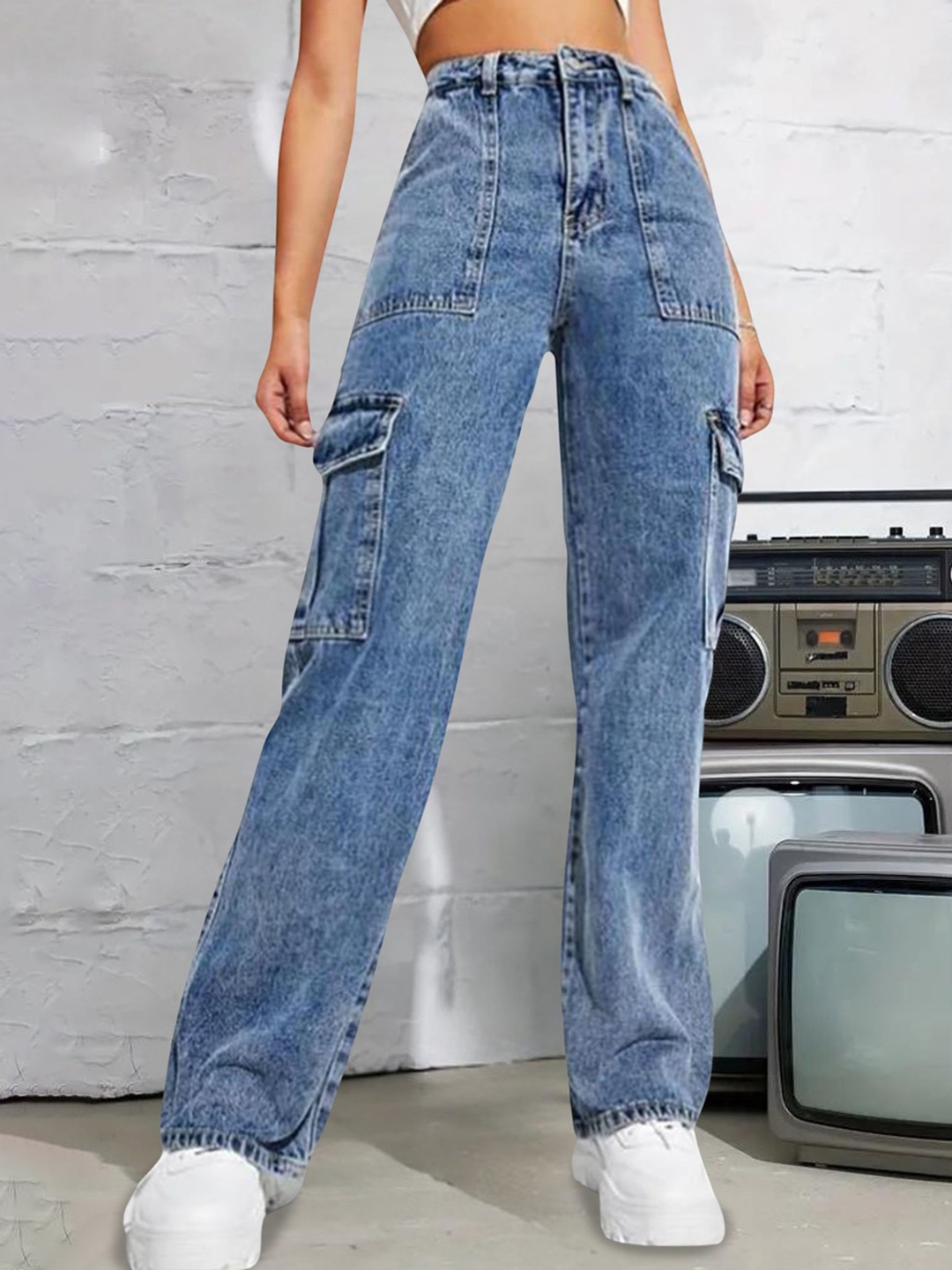 DressBerry Women Comfort Straight Fit High-Rise Light Fade Acid Wash Stretchable Jeans, Blue
DressBerry Women Comfort Straight Fit High-Rise Light Fade Acid Wash Stretchable Jeans, Blue