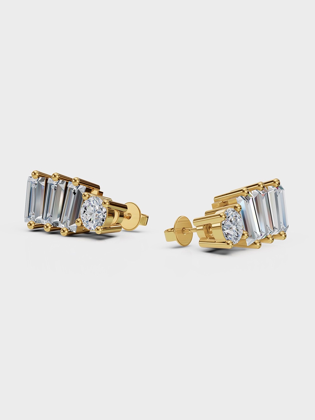 Anushka Jain Jewellery 92.5 Sterling Silver Cubic Zirconia Studded Classic Studs Earrings, Gold
Anushka Jain Jewellery 92.5 Sterling Silver Cubic Zirconia Studded Classic Studs Earrings, Gold