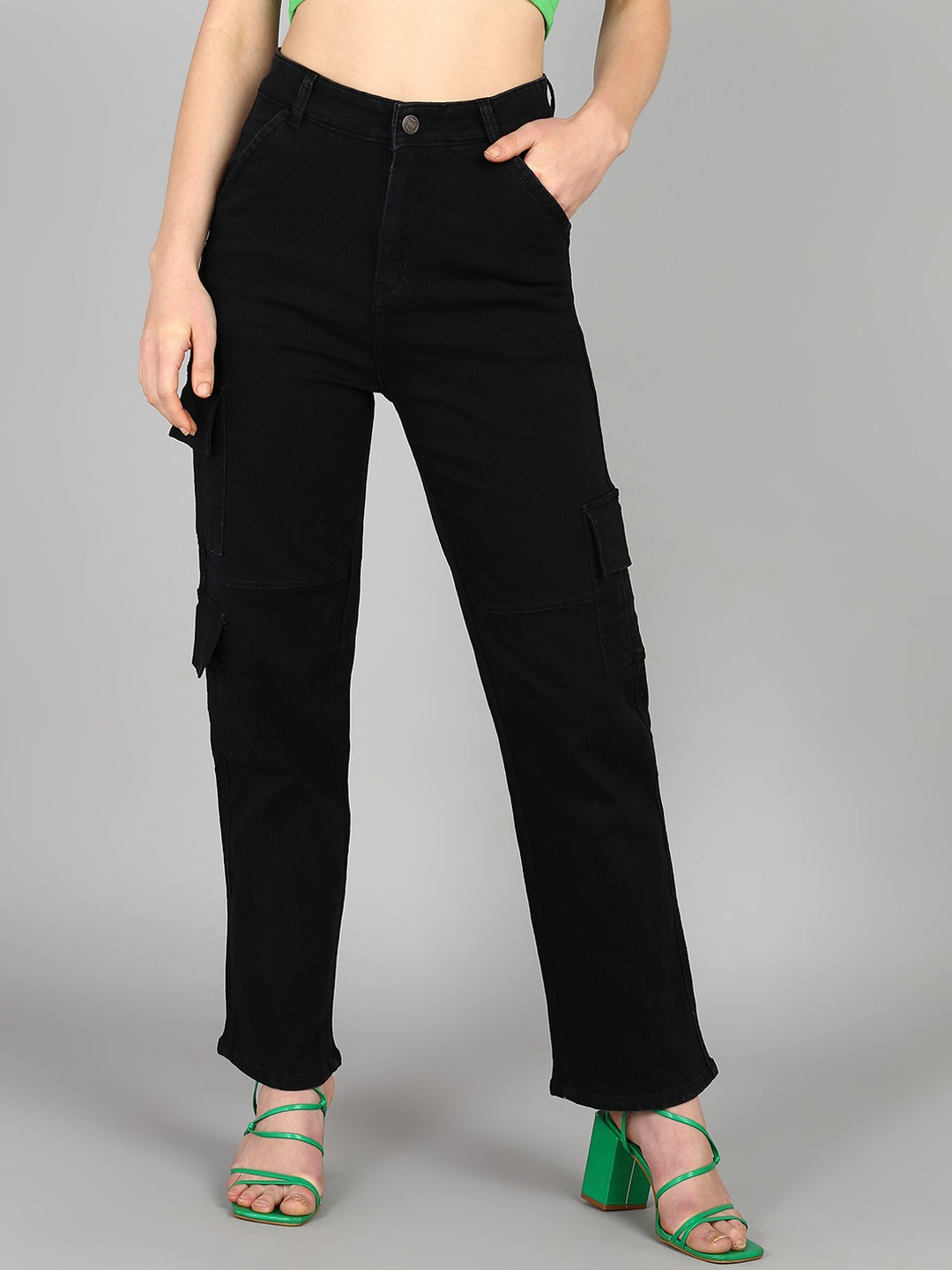 DressBerry Women Comfort Straight Fit High-Rise Light Fade Acid Wash Stretchable Jeans, Black
DressBerry Women Comfort Straight Fit High-Rise Light Fade Acid Wash Stretchable Jeans, Black