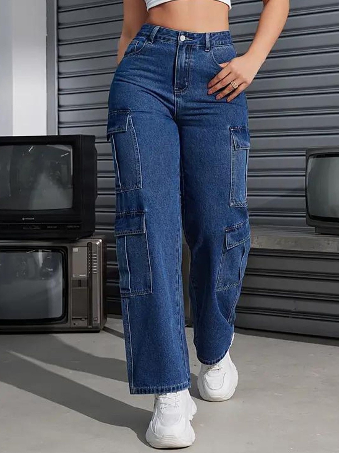 DressBerry Women Comfort Wide Leg High-Rise Light Fade Acid Wash Stretchable Jeans, Blue
DressBerry Women Comfort Wide Leg High-Rise Light Fade Acid Wash Stretchable Jeans, Blue