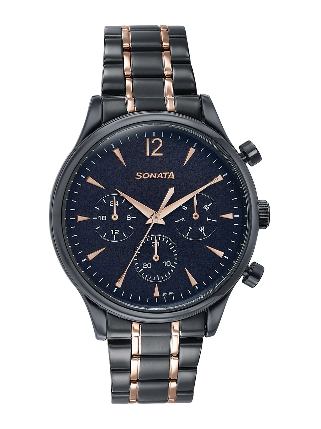 Sonata Men Dial & Stainless Steel Straps Multifunction Analogue Watch 77146KM02, Navy blue
Sonata Men Dial & Stainless Steel Straps Multifunction Analogue Watch 77146KM02, Navy blue