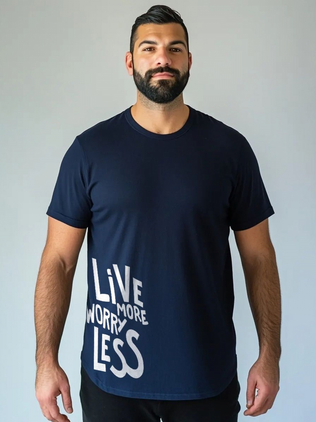 Toodle Plus Unisex Plus Size Graphic Printed Round Neck Pure Cotton T-Shirt, Navy blue
Toodle Plus Unisex Plus Size Graphic Printed Round Neck Pure Cotton T-Shirt, Navy blue