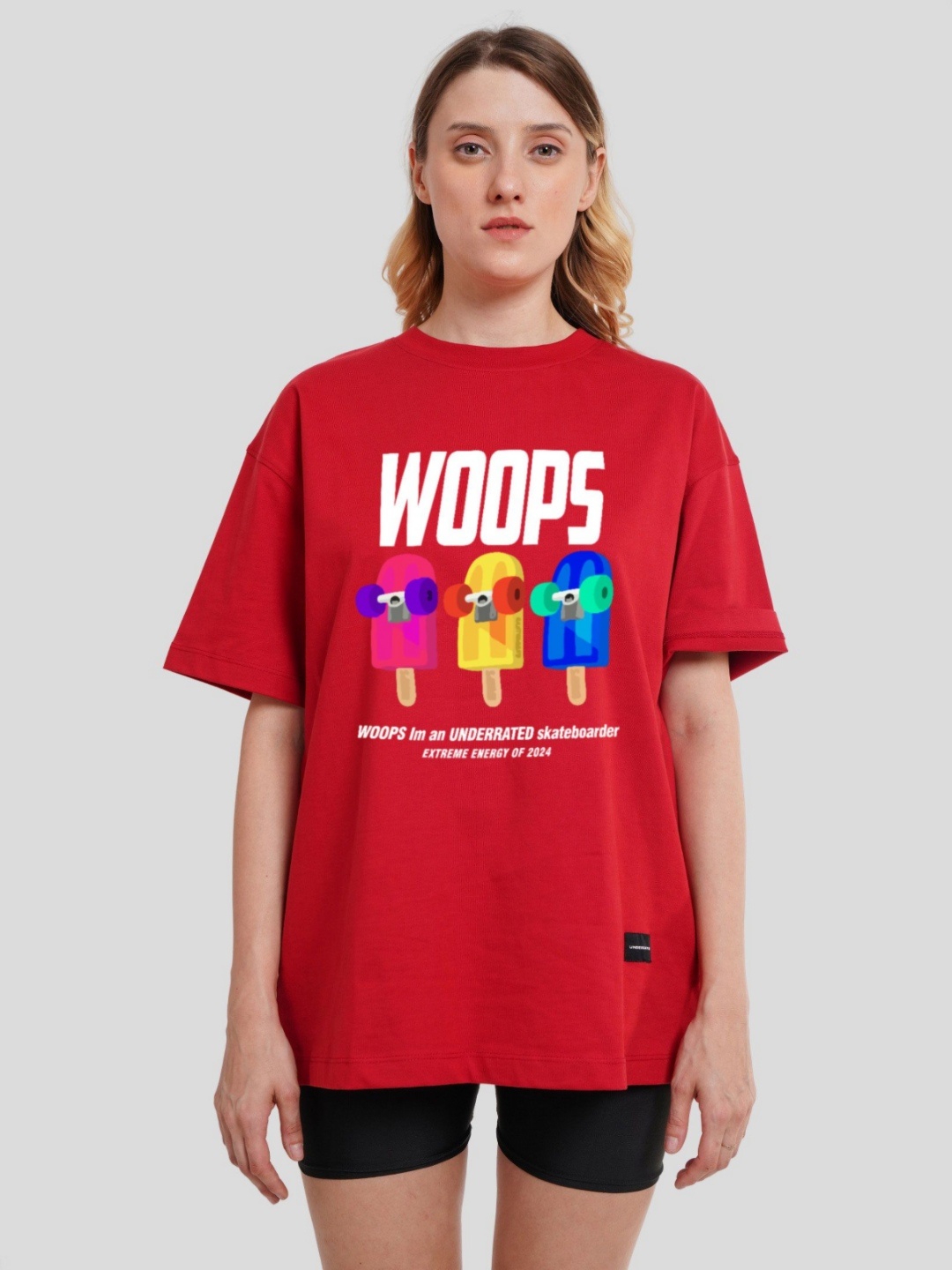 Underrated Club Women Bio Finish Graphic Printed Round Neck Cotton Oversized T-shirt, Red
Underrated Club Women Bio Finish Graphic Printed Round Neck Cotton Oversized T-shirt, Red