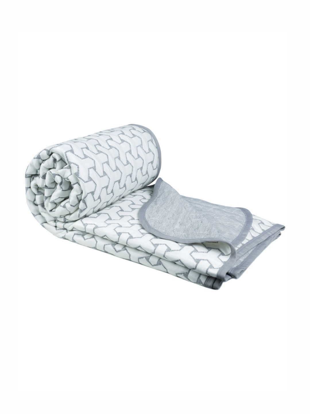 bsb home Grey Geometric Printed Pure Cotton 350 GSM AC Room Reversible Single Bed Dohar
bsb home Grey Geometric Printed Pure Cotton 350 GSM AC Room Reversible Single Bed Dohar