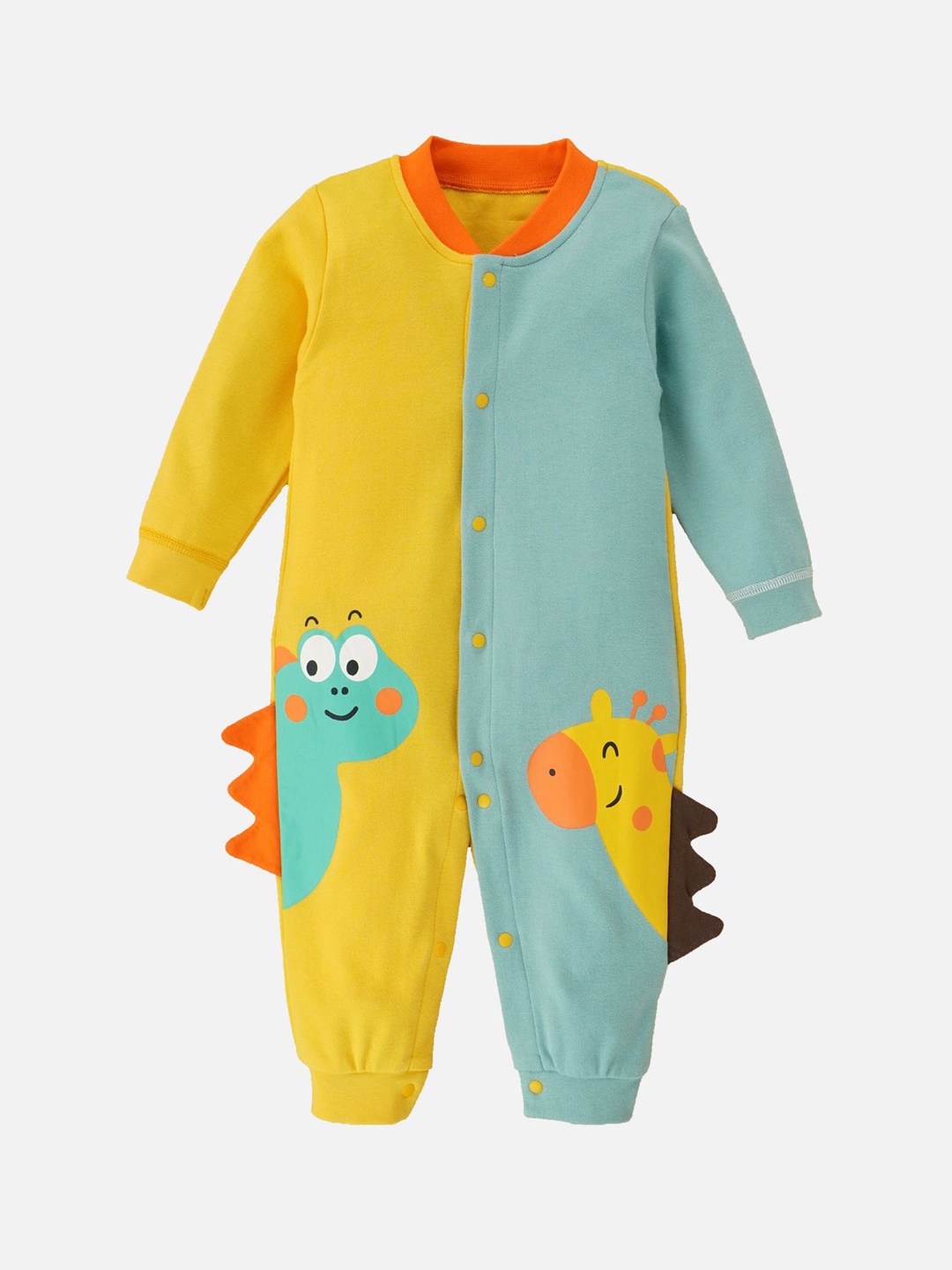 Little Surprise Box LLP Kids Cotton Colorblocked Full Sleeves Jumpsuit Romper, Yellow
Little Surprise Box LLP Kids Cotton Colorblocked Full Sleeves Jumpsuit Romper, Yellow