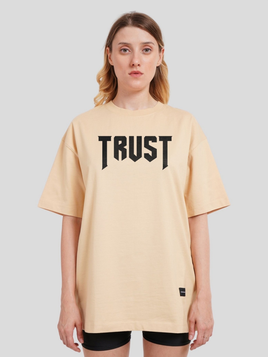 Underrated Club Women Bio Finish Graphic Printed Round Neck Cotton Oversized T-shirt, Beige
Underrated Club Women Bio Finish Graphic Printed Round Neck Cotton Oversized T-shirt, Beige