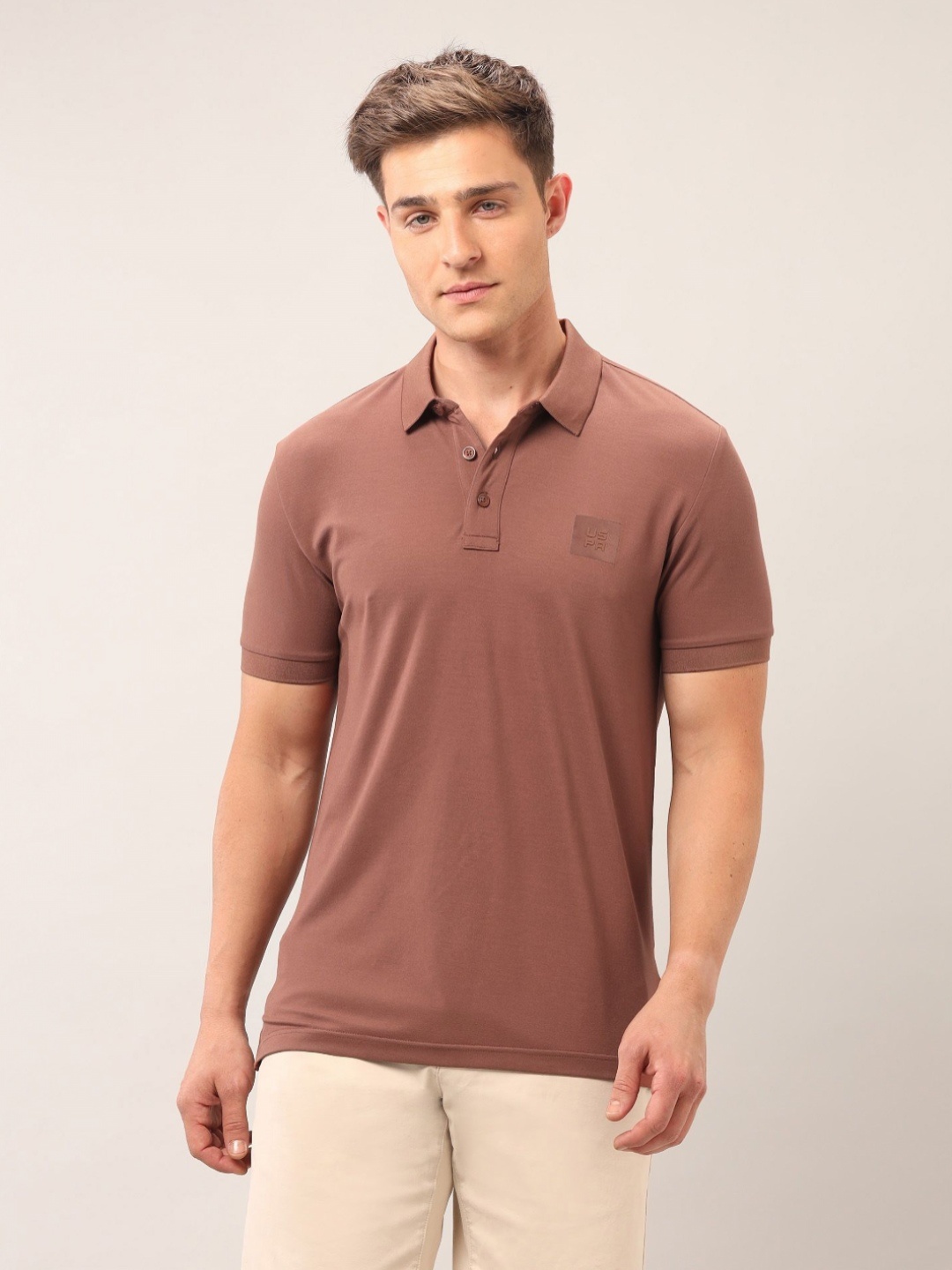U.S. Polo Assn. Denim Co. Men Brand Logo Polo Collar Pockets Slim Fit T-shirt, Orange
U.S. Polo Assn. Denim Co. Men Brand Logo Polo Collar Pockets Slim Fit T-shirt, Orange