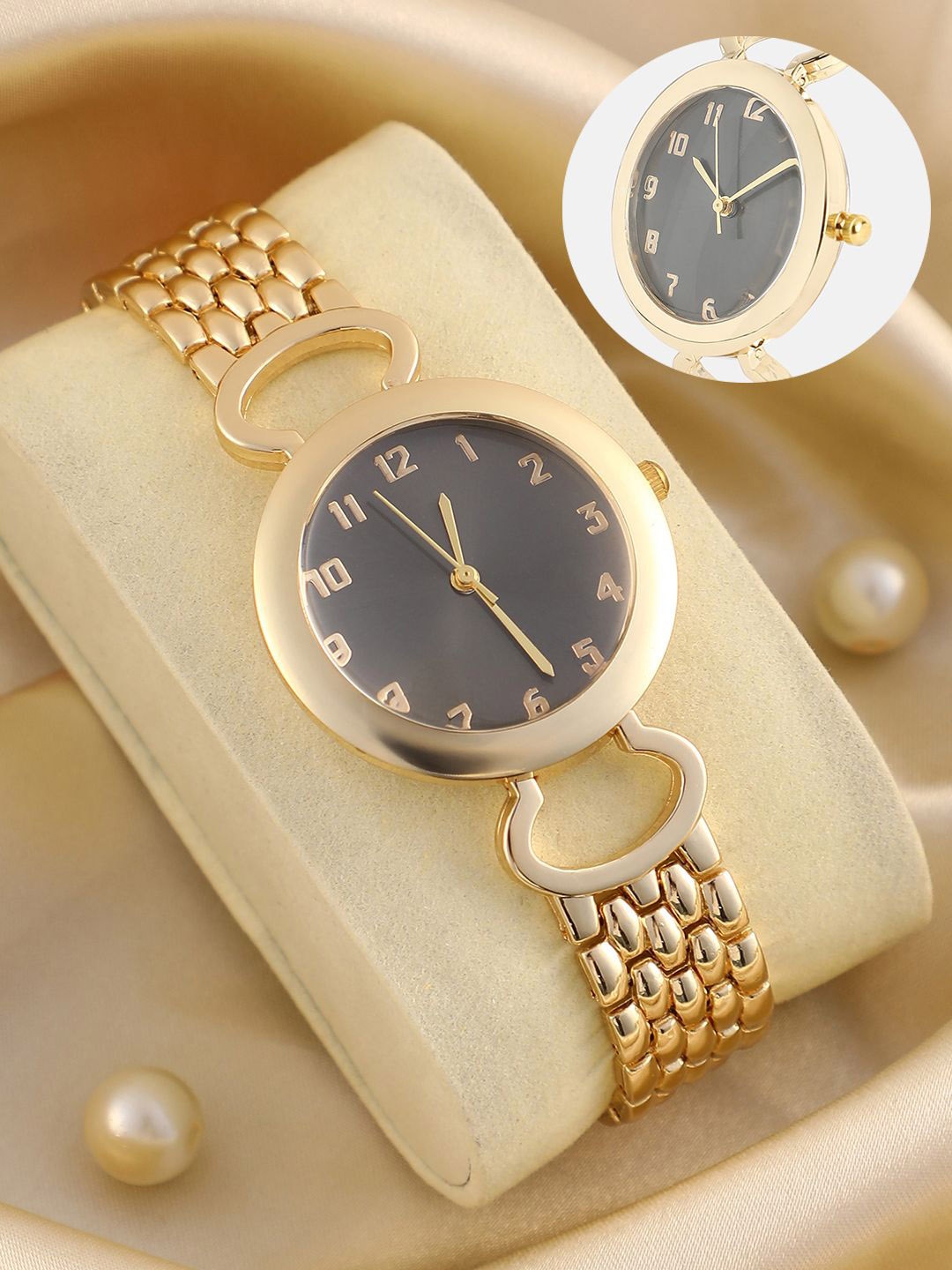 HAUTE SAUCE by Campus Sutra Women's The Byzantine Round Watch - Ash Grey SS25_HSWC1380, Gold
HAUTE SAUCE by Campus Sutra Women's The Byzantine Round Watch - Ash Grey SS25_HSWC1380, Gold