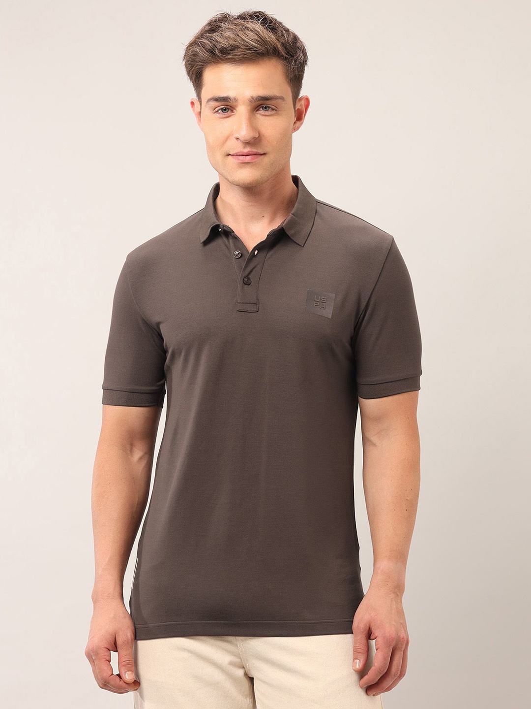 U.S. Polo Assn. Denim Co. Men Brand Logo Polo Collar Pockets Slim Fit T-shirt, Brown
U.S. Polo Assn. Denim Co. Men Brand Logo Polo Collar Pockets Slim Fit T-shirt, Brown
