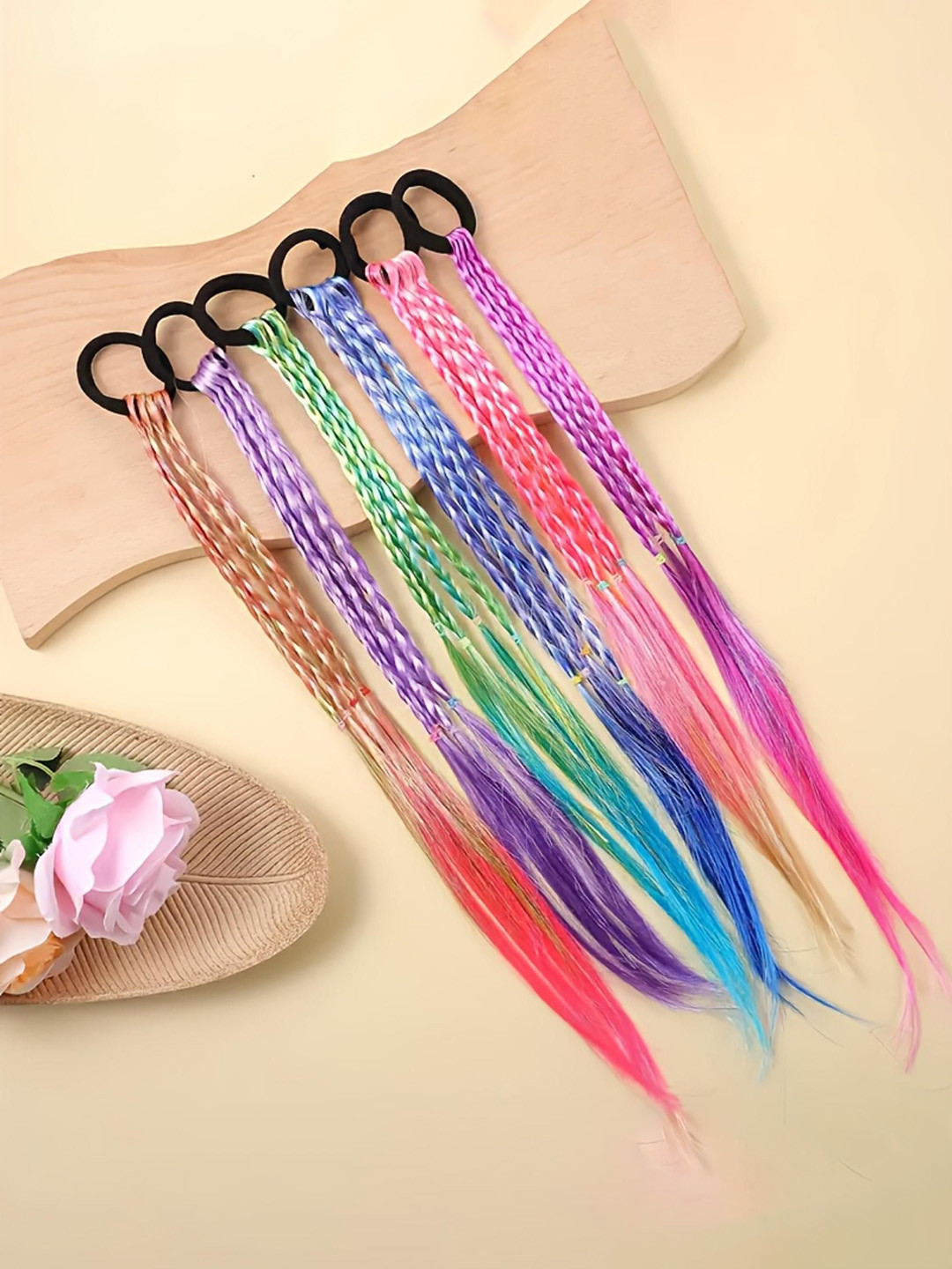 LYTIX Set Of 6 Clip In Straight Colorful Braided Wig- Multicolor- 15.75 Inch, Assorted
LYTIX Set Of 6 Clip In Straight Colorful Braided Wig- Multicolor- 15.75 Inch, Assorted