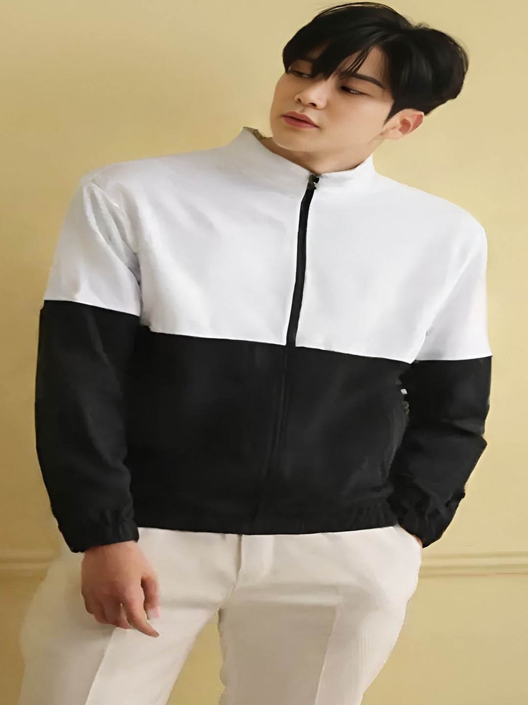 MAYKR Men Colourblocked Polyester Lightweight Bomber with Embroidered Jacket, Multi
MAYKR Men Colourblocked Polyester Lightweight Bomber with Embroidered Jacket, Multi