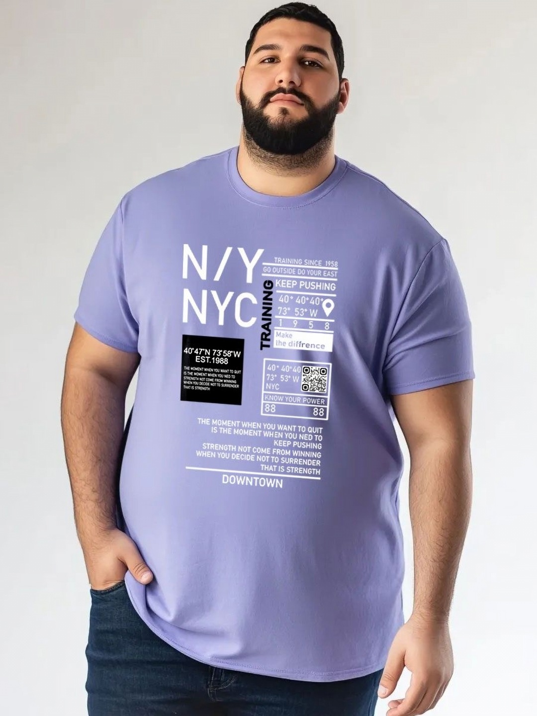 Toodle Plus Unisex Plus Size Graphic Printed Round Neck Pure Cotton T-Shirt, Blue
Toodle Plus Unisex Plus Size Graphic Printed Round Neck Pure Cotton T-Shirt, Blue