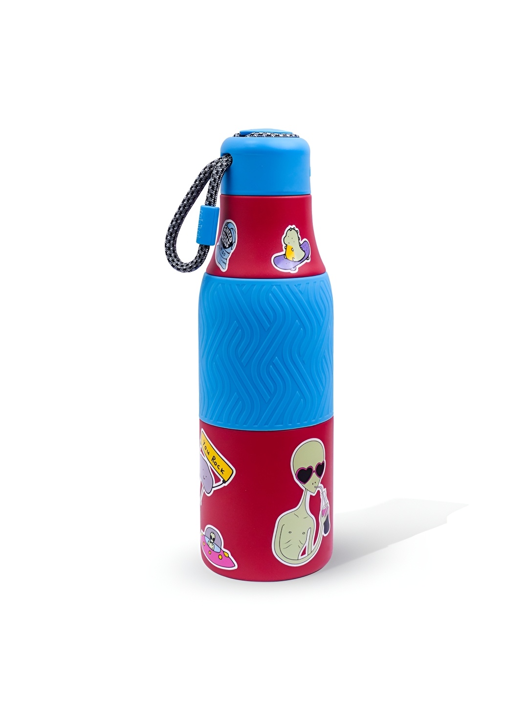 Rabitat Zappy Red and Blue Printed Stainless Steel Double Wall Vacuum Water Bottle 700 ml
Rabitat Zappy Red and Blue Printed Stainless Steel Double Wall Vacuum Water Bottle 700 ml